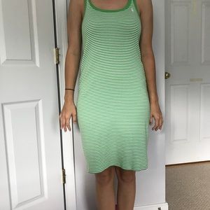 Ralph Lauren Green and White Dress
